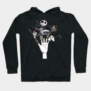 Tim Burton Tribute - Nightmare Before Christmas - Corpse Bride - Frankenweenie Hoodie